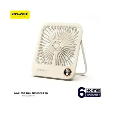 Awei F33 Thin Desktop Fan Space Saving Energy Saving Vertical Ultra-Quiet